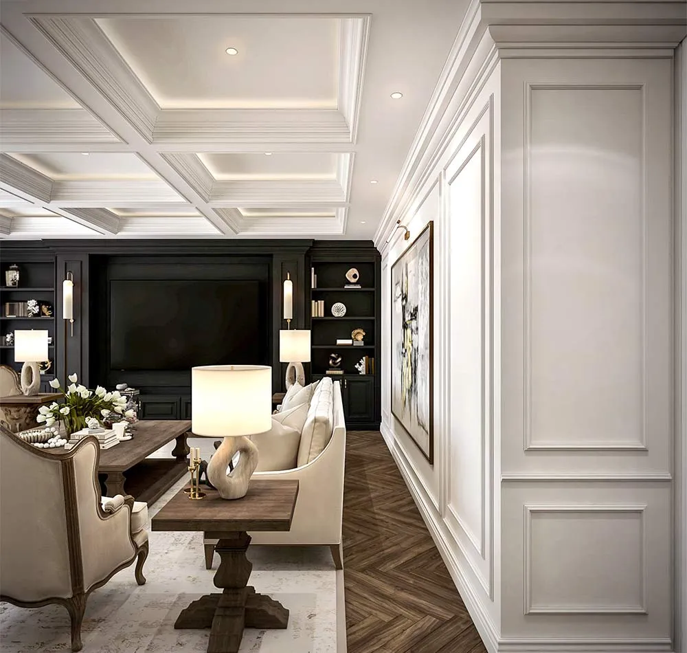 Modern home interior with tailored furniture