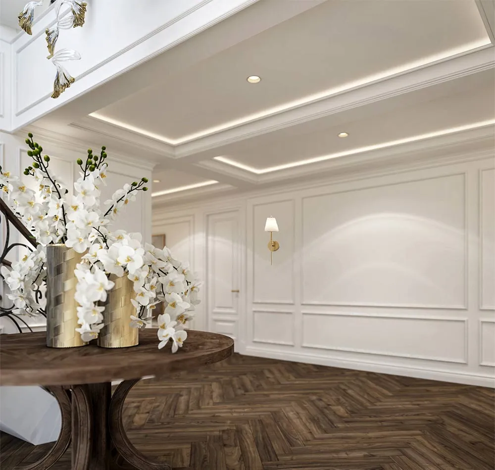New-build interior with open-plan living and refined finishes